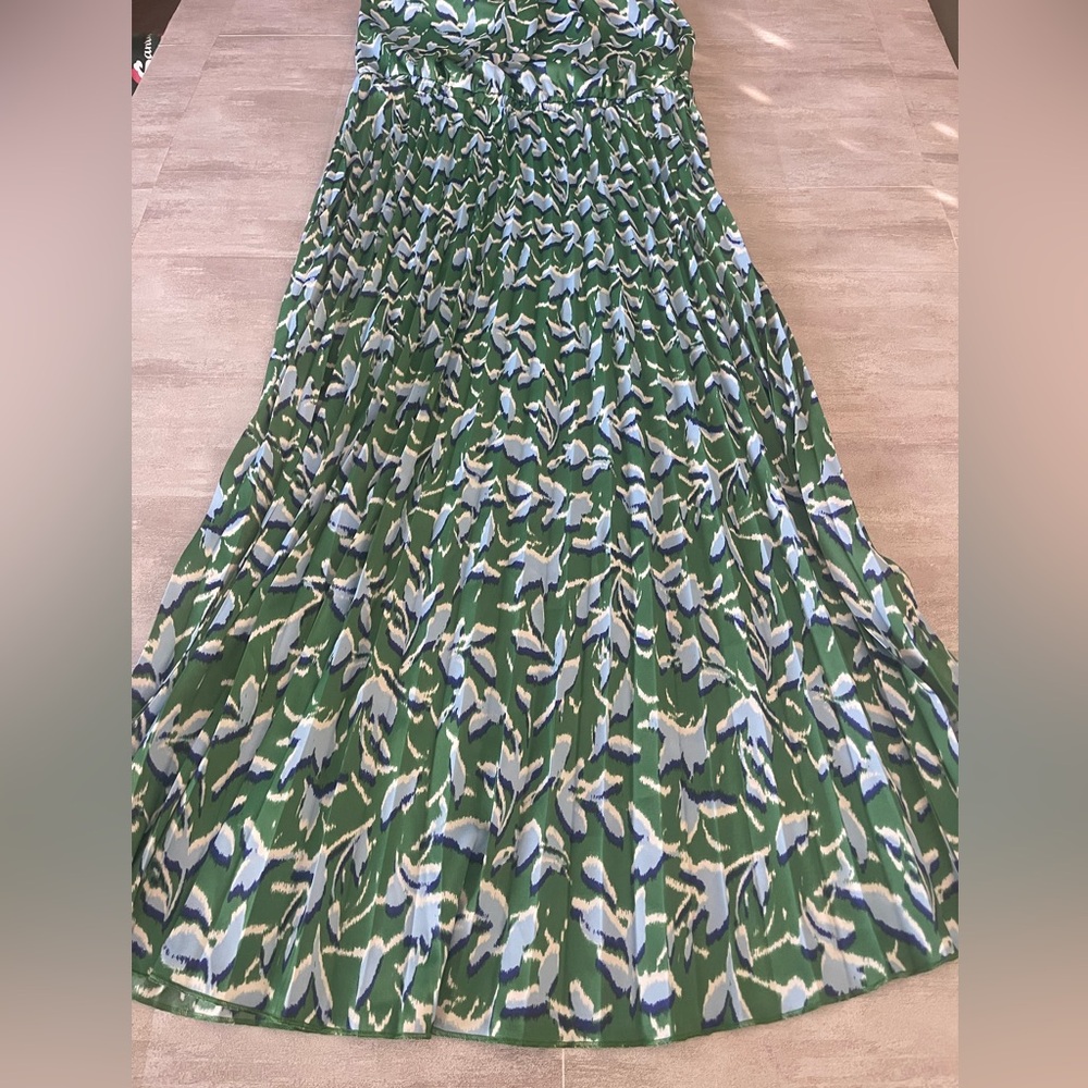 SCOOP- Floral Green and Blue Maxi Dress- Size 12-14 Nwt - Picture 4 of 8